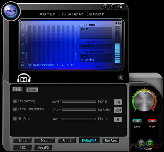 xonar dg audio center download